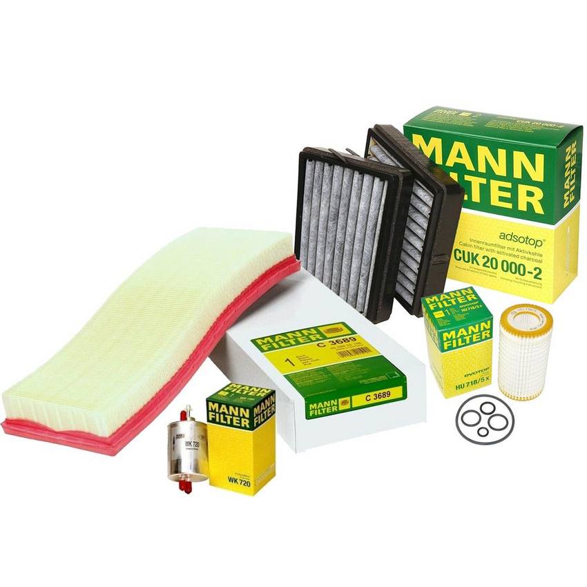 Air / Cabin Air / Fuel / Engine Oil Filter Kit - MANN-FILTER 3725311KIT